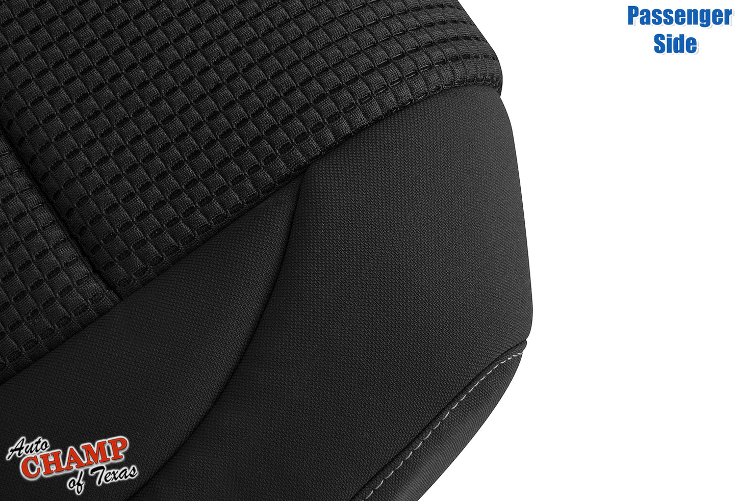 black cloth titan seat cover passenger side 2008 2015