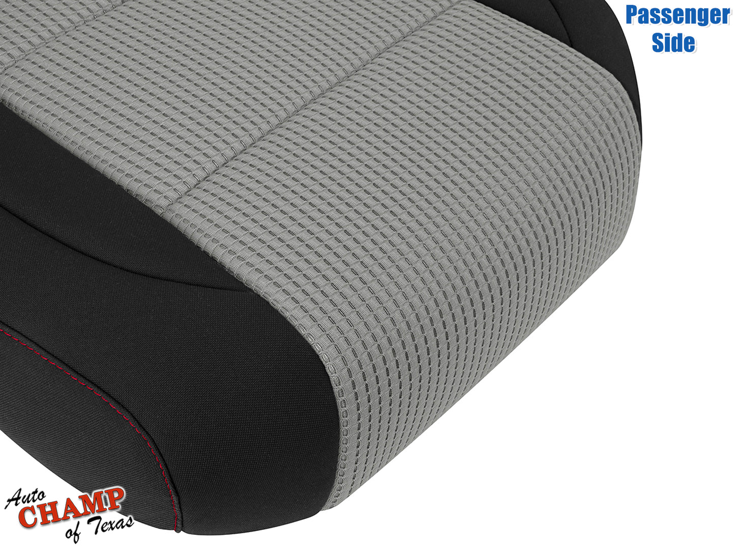 black gray cloth seat 2008 2015 nissan titan passenger side