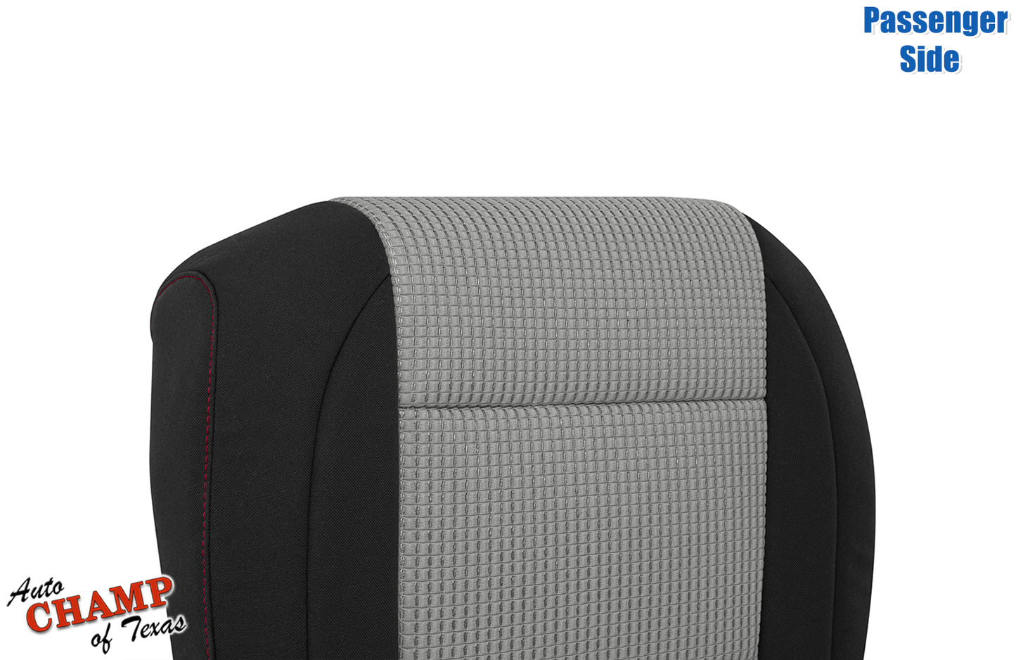 nissan titan seat black gray red stitch 2008 2015 passenger side