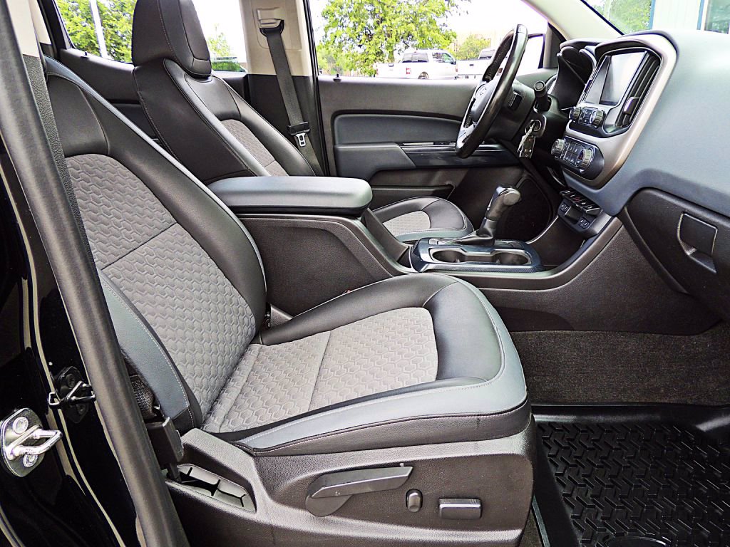2015 2022 chevy colorado z71 passenger seat cover jet black gray installed view