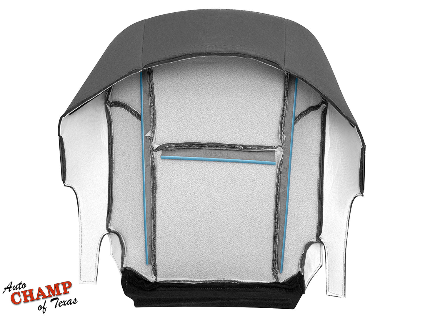2005–2011 Toyota Tacoma Driver Side Bottom Cloth Seat Cover Gray