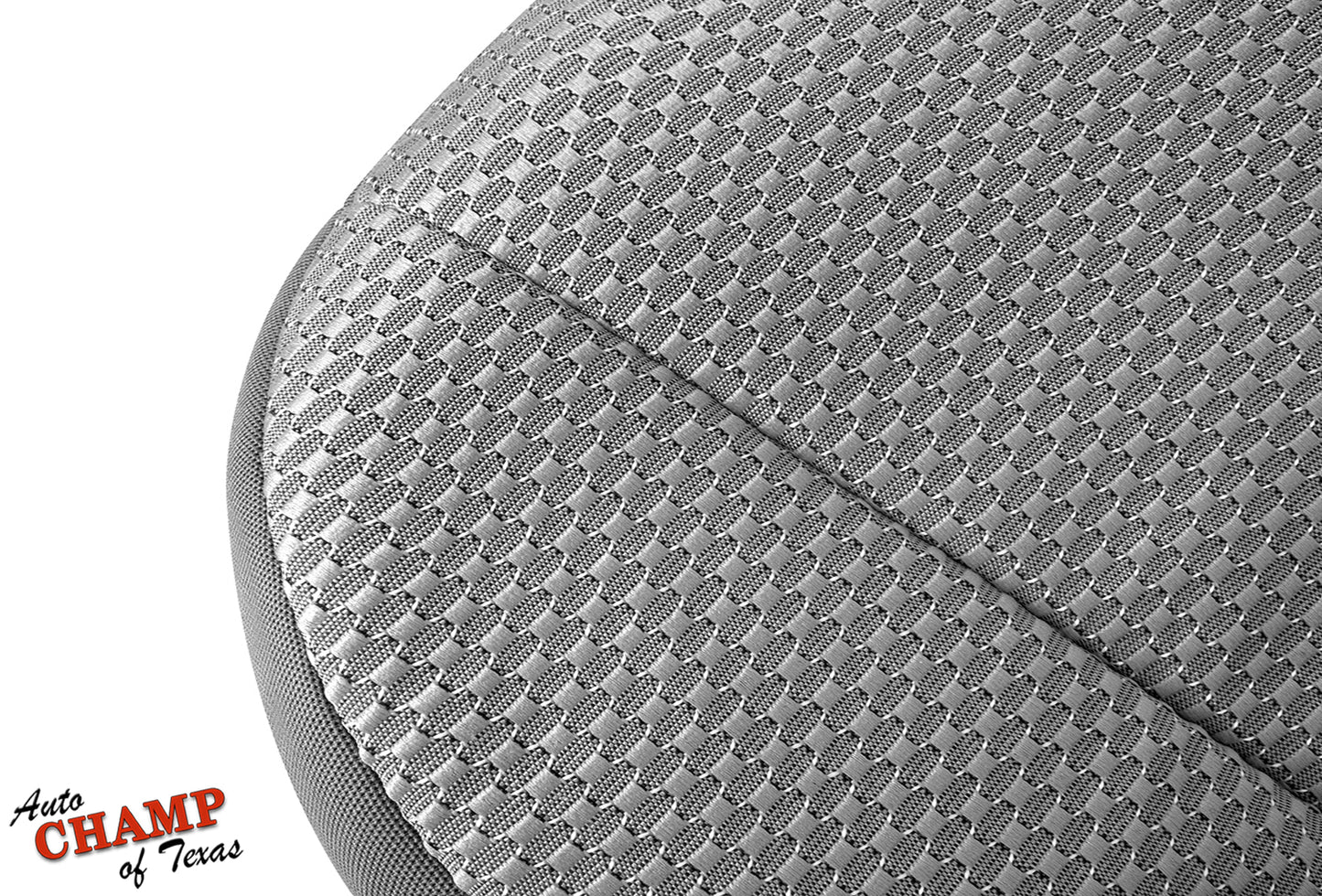 2005–2011 Toyota Tacoma Driver Side Bottom Cloth Seat Cover Gray