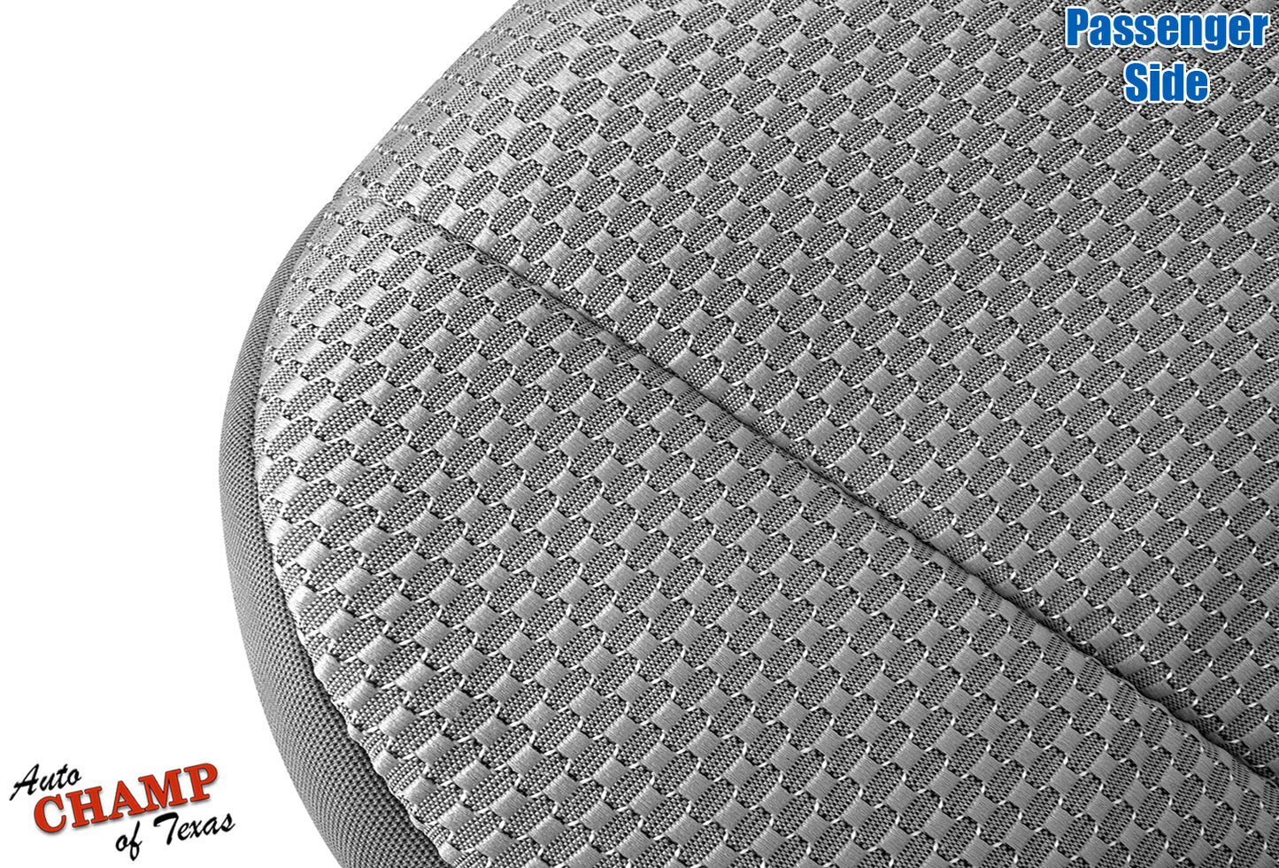 2005–2011 Toyota Tacoma Passenger Side Bottom Cloth Seat Cover Gray
