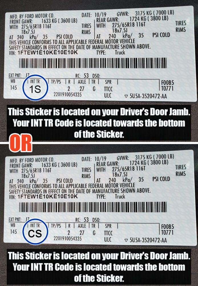 2023 2025 ford f-250 gray seat cover trm code 1s cs