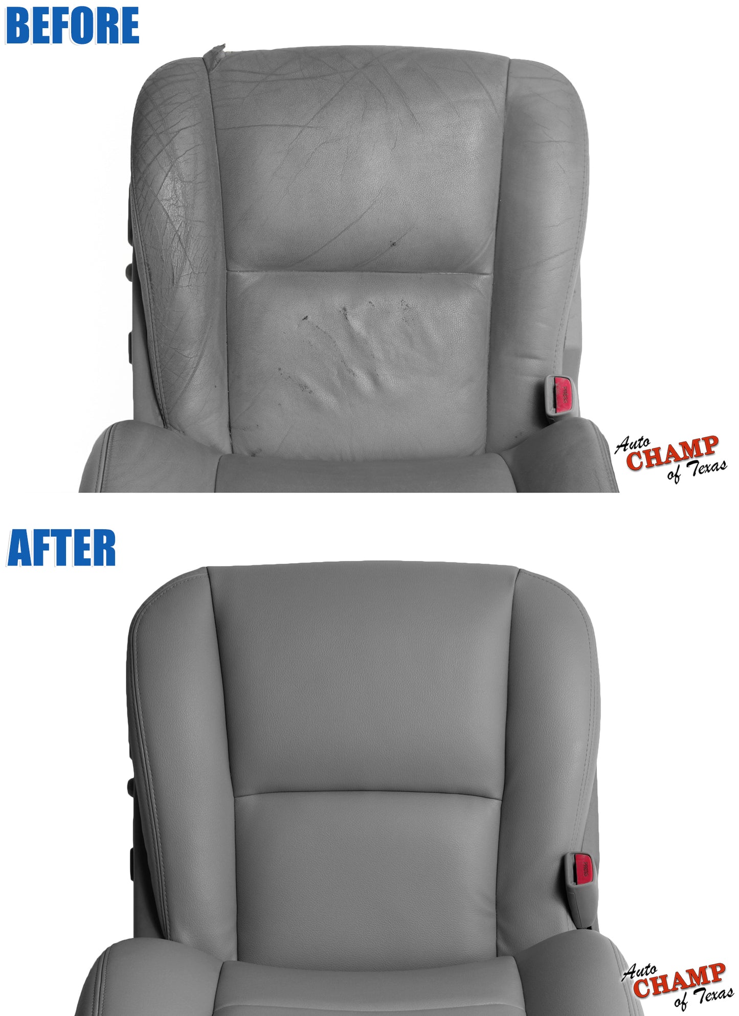 before and after seat cover replacement gray tundra 2005 to 2006 driver side