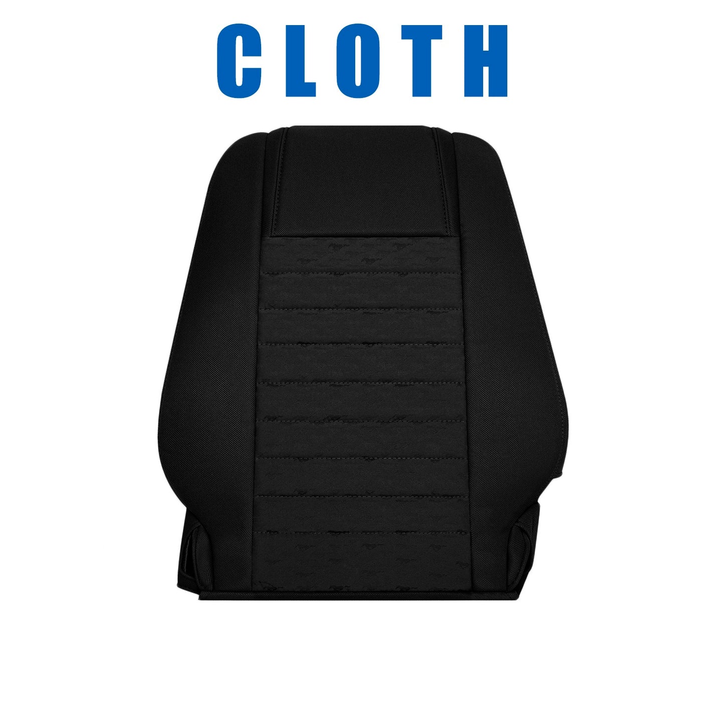 2005 2008 mustang gt v8 driver cloth seat back black upholstery