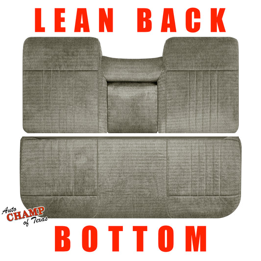 1987-1991 Ford F-150 F-250 F-350 XLT - Bottom/Lean Back Bench Seat Cloth Covers Tan