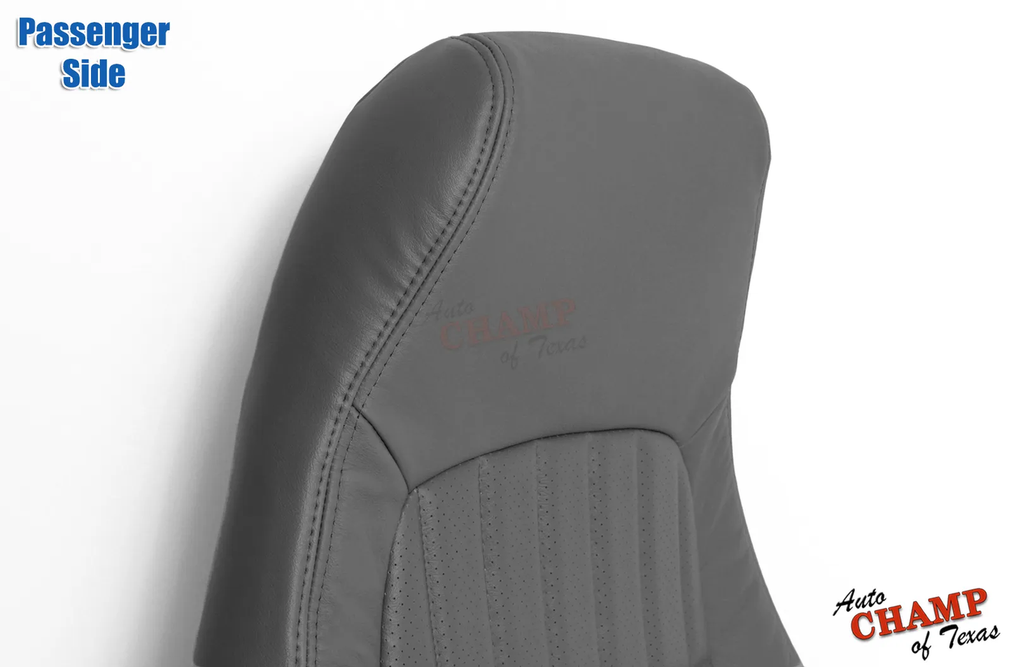 1997-1999 Chevy Camaro Z28 RS SS Passenger Lean Back Leather Seat Cover Dark Gray