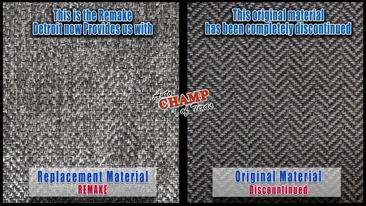 1992-1993 Ford F-150 XLT Driver Side Bottom Cloth Seat Cover Gray 50/50