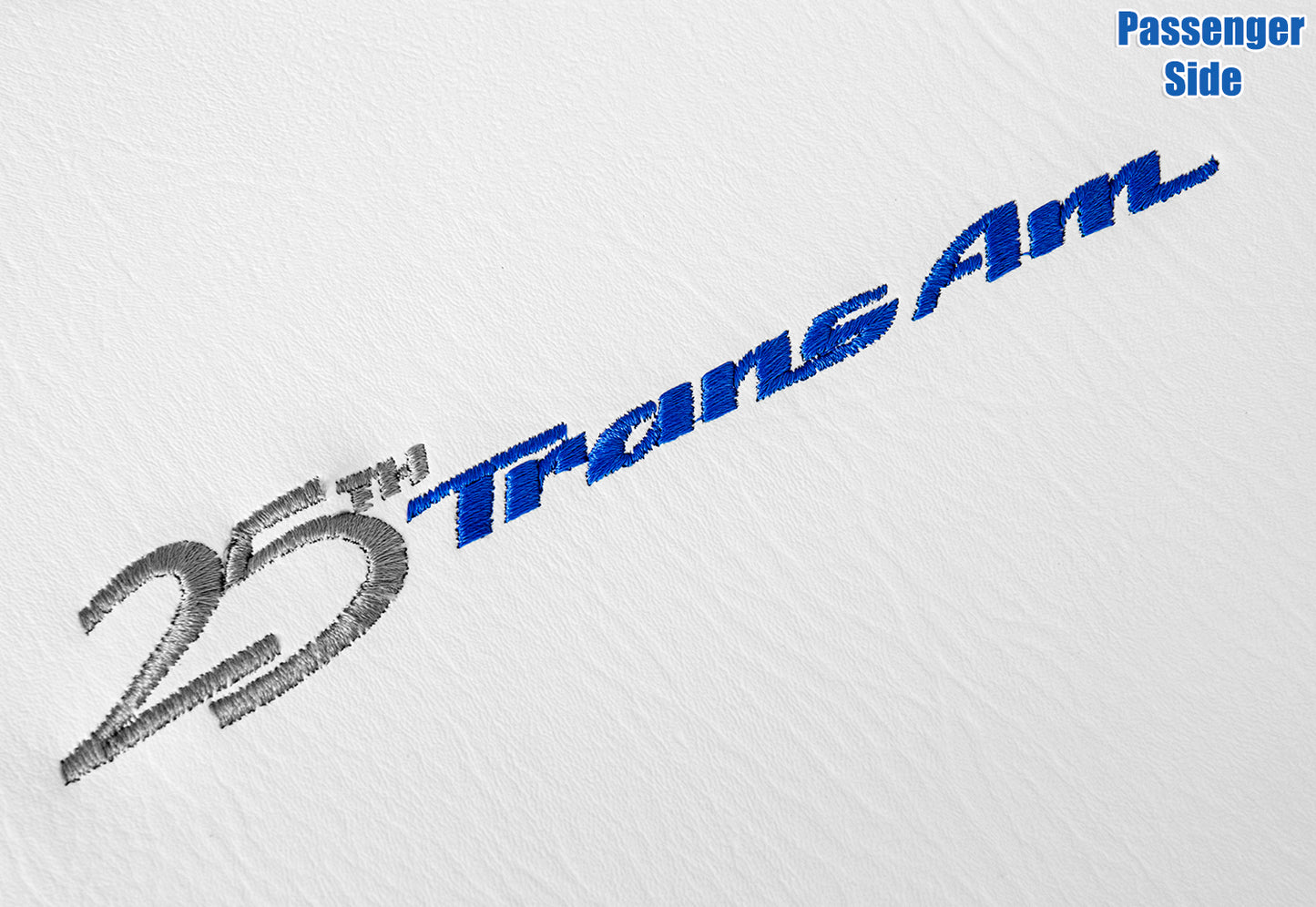 25th anniversary trans am white seat back cover