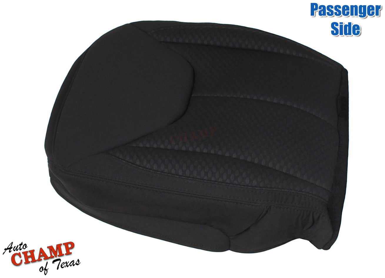 2013 2014 2015 2016 2017 jeep wrangler bottom cloth seat cover black fabric weave closeup