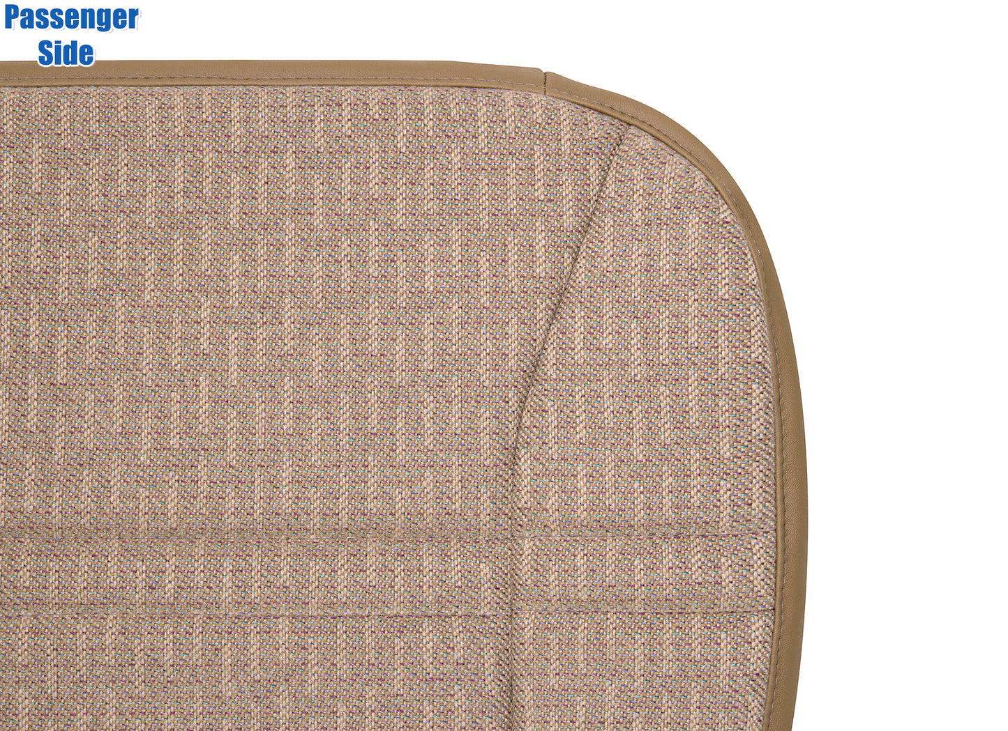1997-1998 Jeep Cherokee Sport SE passenger side bottom seat cover tan saddle detailed view