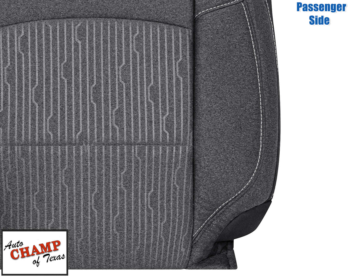 lean back seat cover gray cloth passenger dodge ram 2500 2019 2024