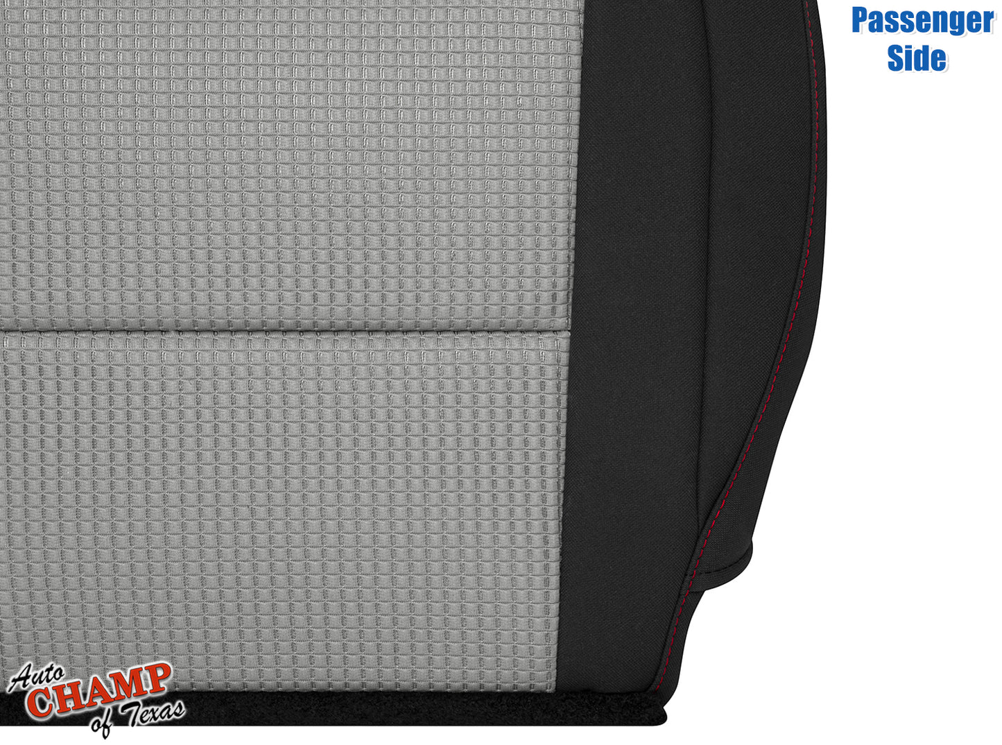 2008 2015 titan nissan seat cloth black gray red trim