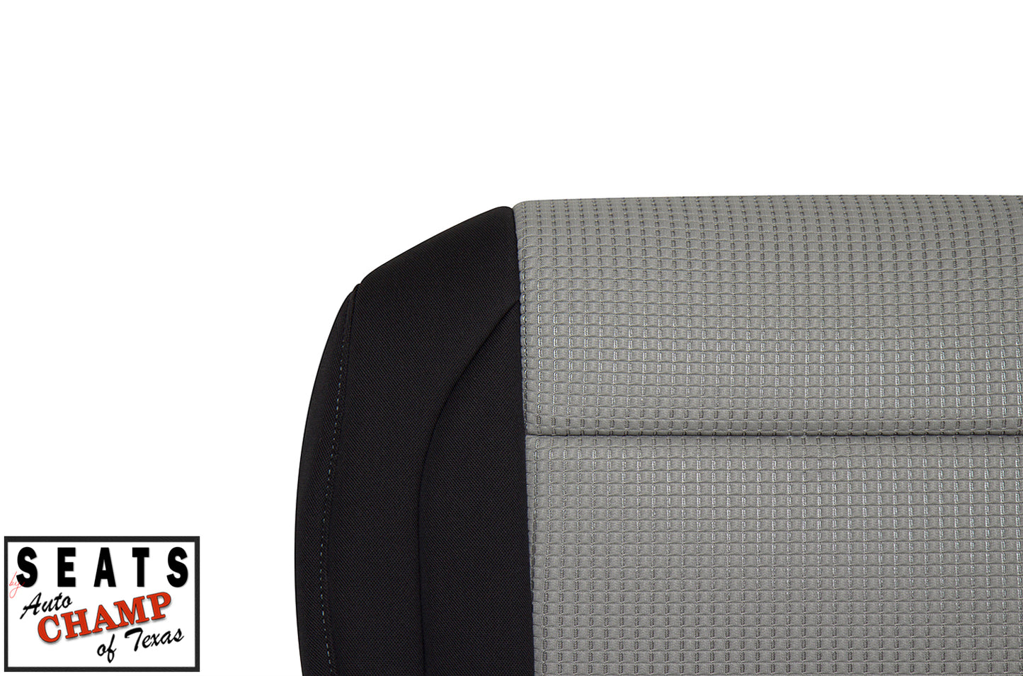 2008 2015 titan driver seat cloth black gray stitched
