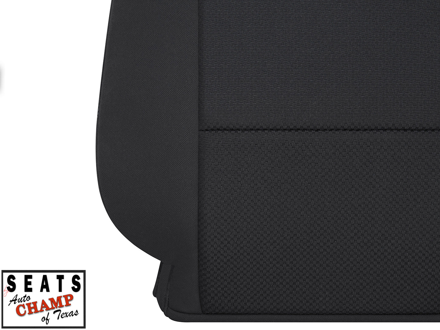 2015 2019 gmc sierra 1500 passenger lean back seat cover jet black cloth