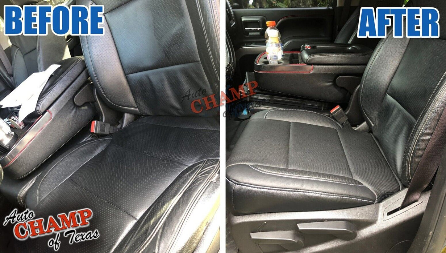 2019 2021 chevy silverado 1500 driver cloth seat repair before after black