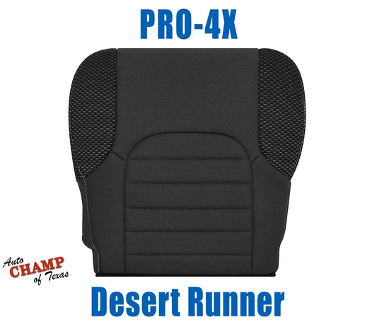 2005-2021 Nissan Frontier PRO-4X Driver Side Bottom Cloth Seat Cover Dark Gray