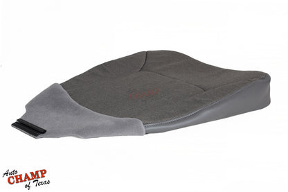 2003 Ford E150 E250 E350 E450 Driver Bottom Seat Cover Gray Cloth Medium Flint