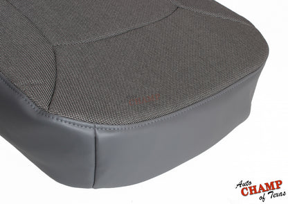 2003 Ford E150 E250 E350 E450 Driver Bottom Seat Cover Gray Cloth Medium Flint