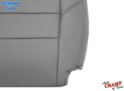 Passenger side gray leather replacement seat cover for Toyota Tundra 2000-2004