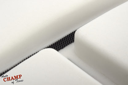 close-up of foam structure on 2001 ford f-250 lariat driver side seat cushion