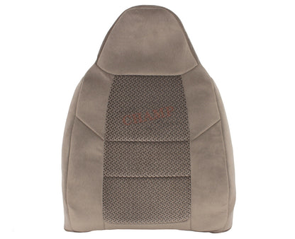 2001 ford f-250 xlt crew cab driver side tan cloth lean back seat cover