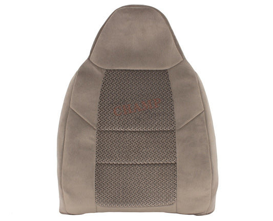 2001 ford f-250 xlt crew cab driver side tan cloth lean back seat cover