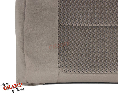 2001 ford f-250 xlt crew cab driver lean back tan cloth oem seat cover