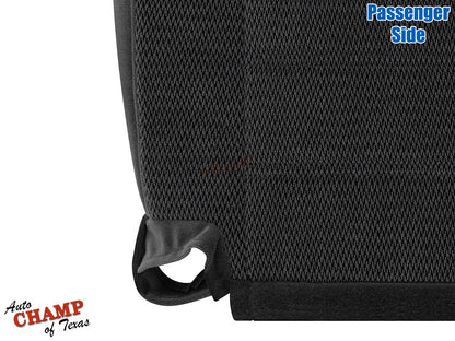 2002 2003 2004 2005 ford explorer xlt passenger side bottom seat cover gray cloth close up