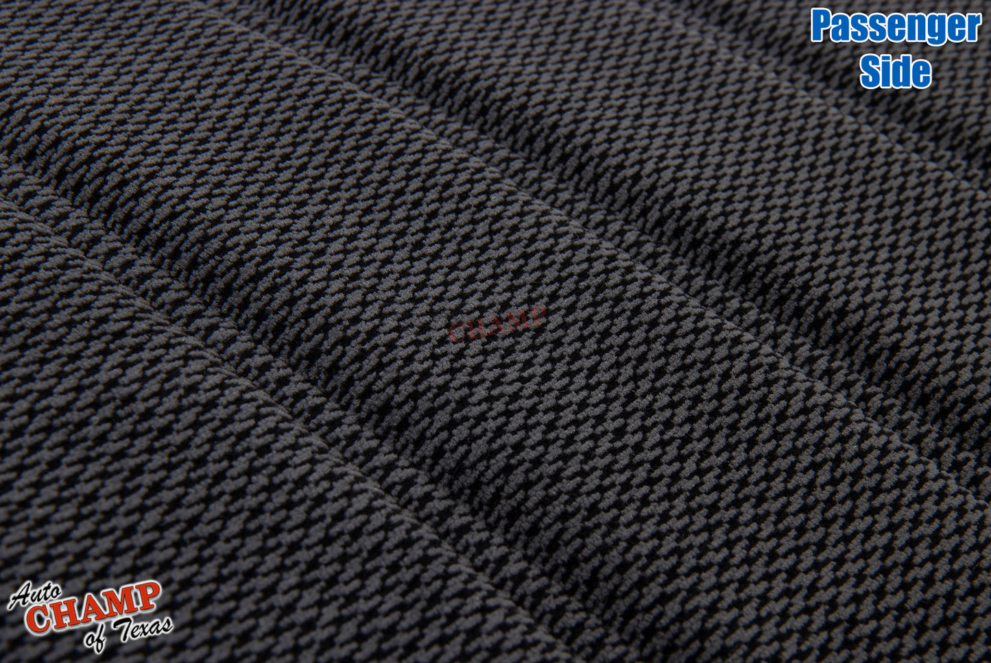 2002 2003 2004 2005 ford explorer xlt passenger side bottom seat cover gray cloth texture close up