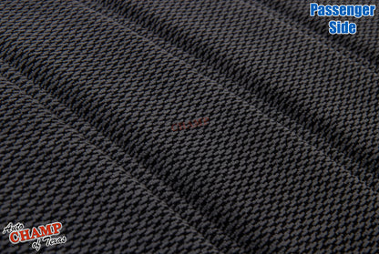 2002 2003 2004 2005 ford explorer xlt passenger side bottom seat cover gray cloth texture close up