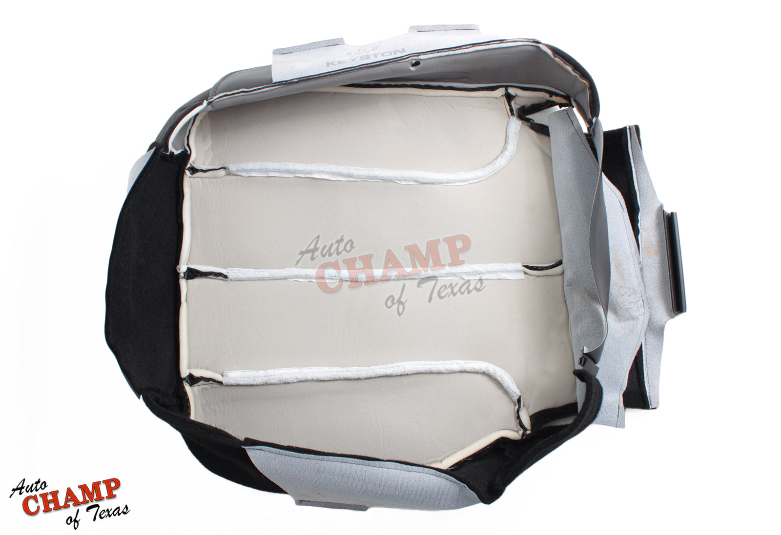 bottom foam strap view dodge ram 1500 seat cover