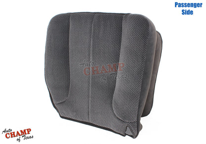 passenger side seat bottom cover dodge ram 3500 2003 2005 slt dark gray cloth