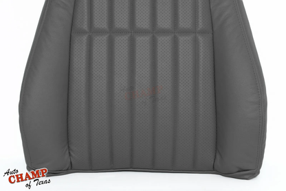 1997-1999 Chevy Camaro Z28/RS/SS Driver Lean Back Leather Seat Cover Dark Gray