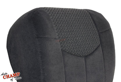 2002 2003 chevy avalanche driver backrest seat cover gray cloth replacement