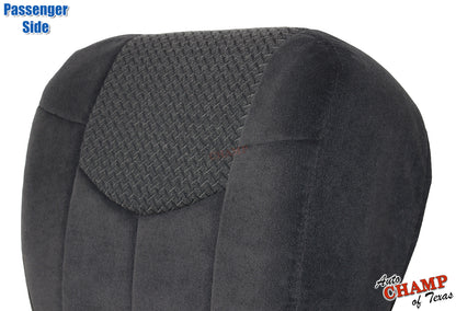 2002 chevy avalanche passenger bottom seat cover gray cloth replacement