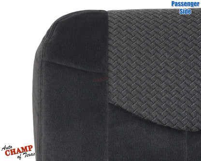 2002 chevy avalanche passenger bottom seat cover dark gray cloth replacement