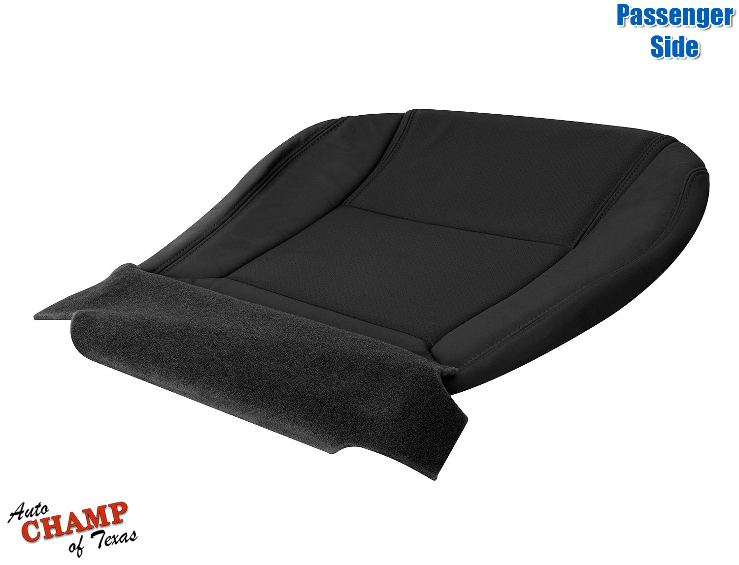 2004 pilot seat base leather black driver side lower cushion