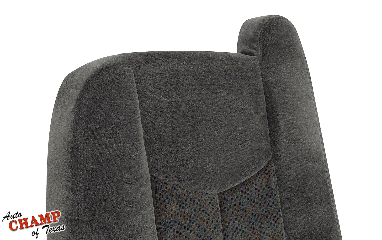 03 07 chevy silverado driver seat replacement cloth cover dark gray full view