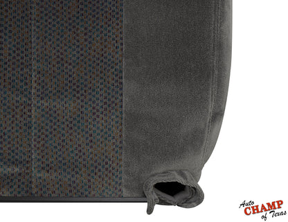 2003 2007 chevy silverado driver seat cover replacement dark gray cloth close up