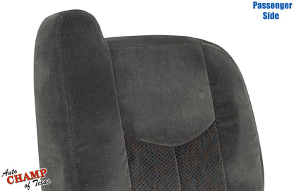 2003 2007 chevy silverado passenger side cloth seat top view dark gray oem fit