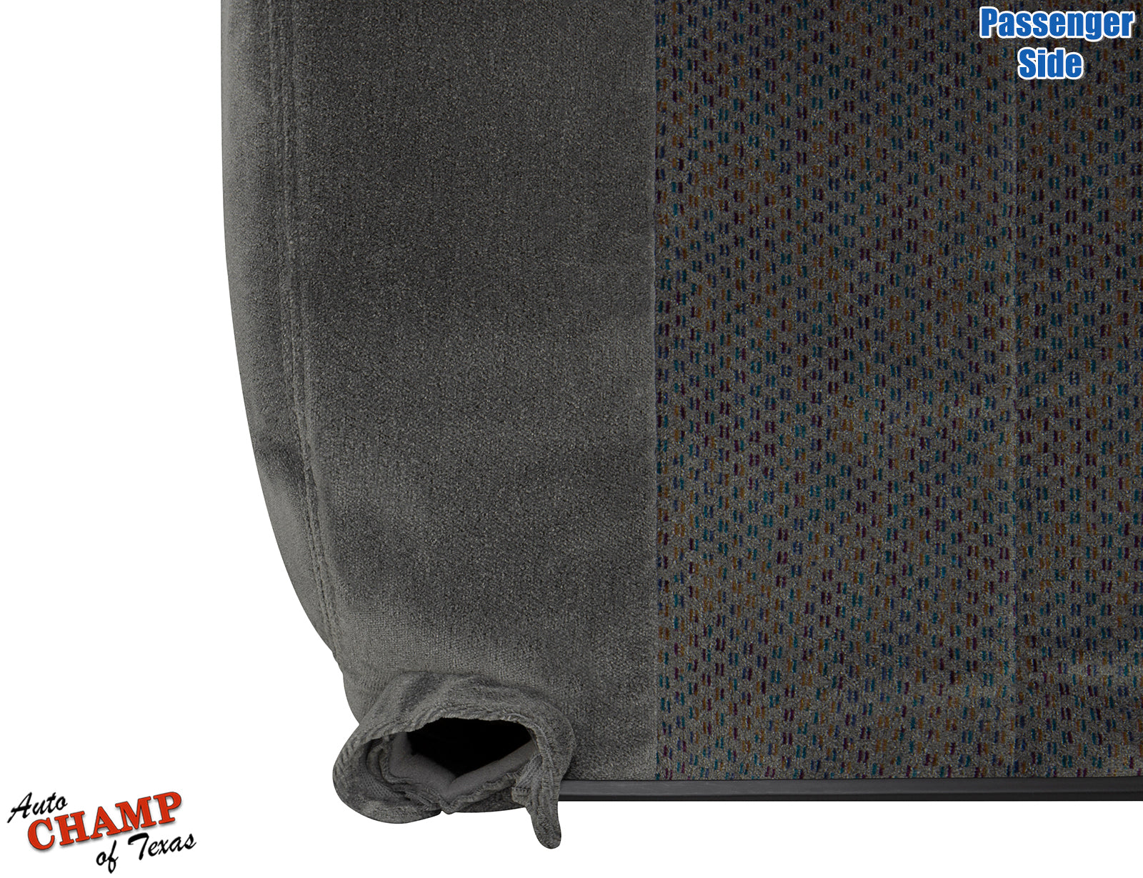 2003 2007 chevy silverado passenger seat cover cloth dark gray oem replacement