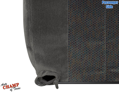 2003 2007 chevy silverado passenger seat cover cloth dark gray oem replacement
