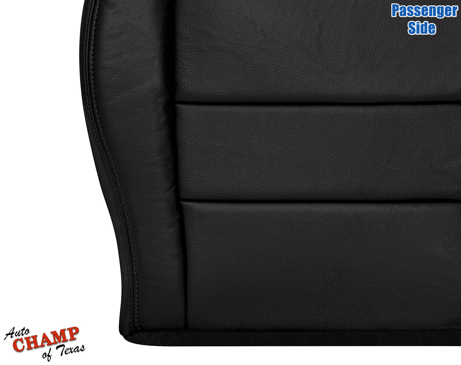 2003-2007 Honda Accord passenger seat cover black leather detailed stitching