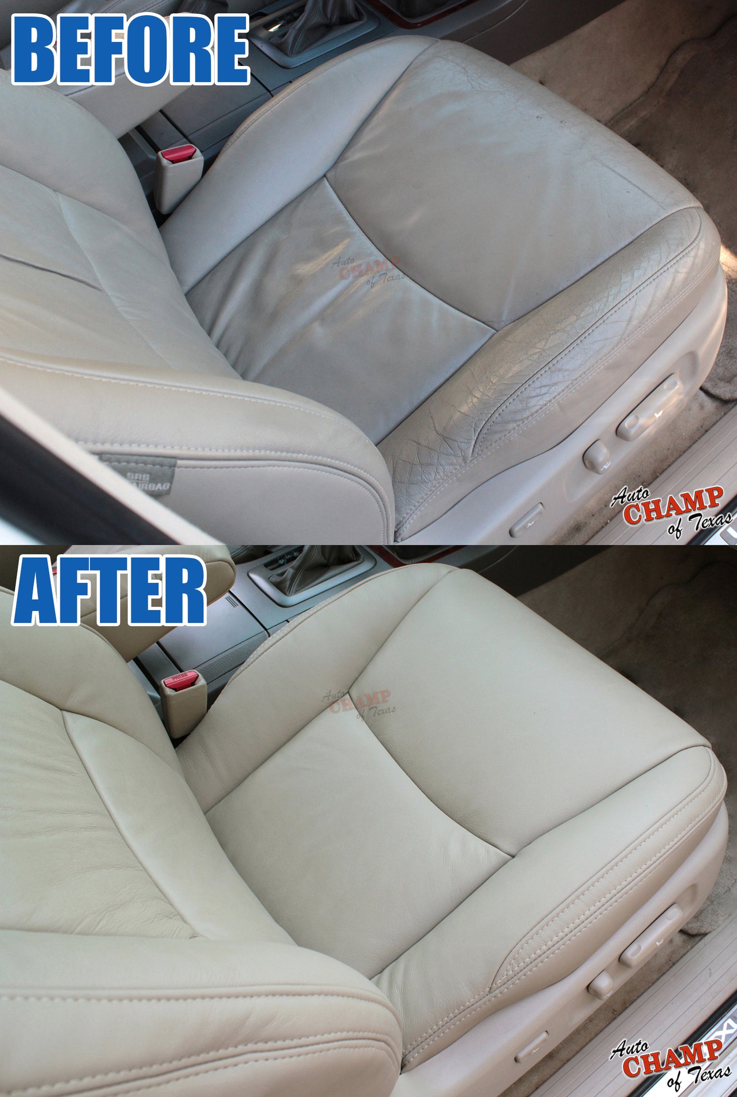 2003-2009 Lexus GX470 Driver & Passenger Complete Leather Seat Covers Tan