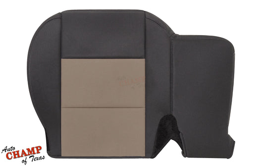 2003-2011 Ford Ranger passenger bottom seat cover black and tan 60/40 split.