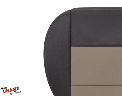 2003-2011 Ford Ranger passenger bottom seat cover black tan 60/40
