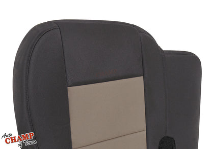 2003-2011 Ford Ranger passenger bottom seat cover black tan 60/40