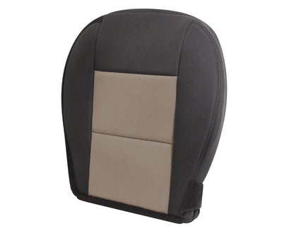 Ford Ranger passenger bottom seat cover black and tan replacement.